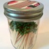 Mason Jar Match Dispenser