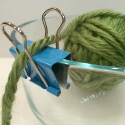 Binder Clip Yarn Bowl
