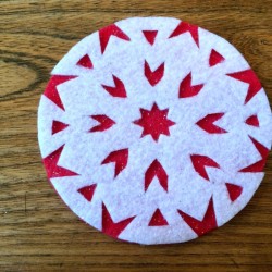 Felt Snowflake Coaster