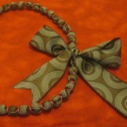 Ribbon-Covered Necklace