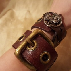 Leather Belt Bracelets