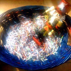 shredded paper