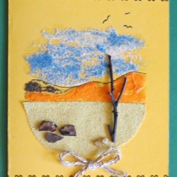 Desert Inspired Birthday Card - finished card