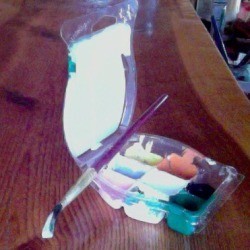 Reusing Plastic Containers for Craft Paint