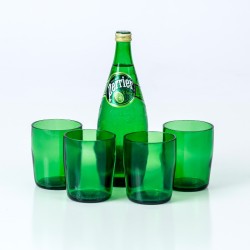 bottle and 4 glasses