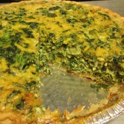 Spinach and Cheddar Quiche