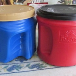 Uses for Large Plastic Coffee Jugs