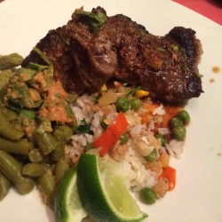 Thai Beef and Peanut Sauce Beans