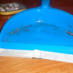 Attach Tape To Dust Pan