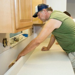 Kitchen Counter Tops being installed