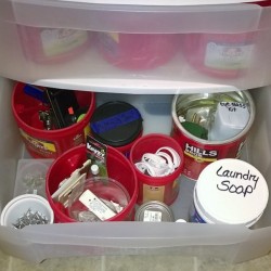 Declutter with Coffee Cans 