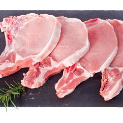 Pork Chops ready to be cooked.