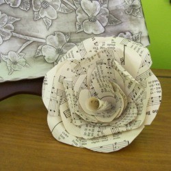 Make Paper Flowers From Old Books