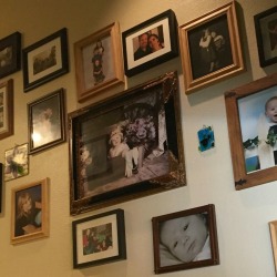 Wall of family photos