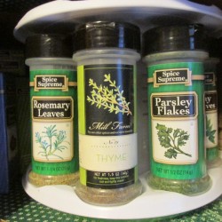 Spices for cooking.