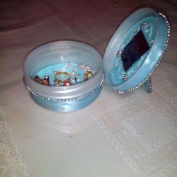 Recycled Plastic Container Jewelry Keeper