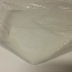 A waxed paper liner from a cereal box.