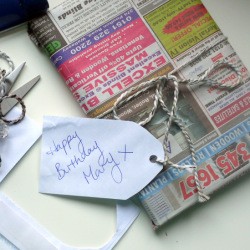 examples of recycled wrapping supplies