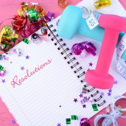 A journal ready for some New Years resolutions.