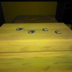 File Replacement Buttons and Yarns - wooden file box