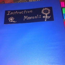 Organizing Home Instruction Manuals - finished labeled binder with tabs
