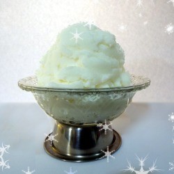 A bowl of snow ice cream.