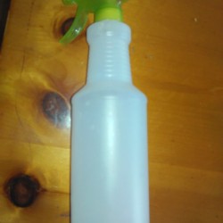 Homemade Static Guard - empty spray bottle