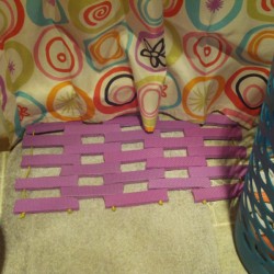 Foam Bath Mat - on floor over fabric one