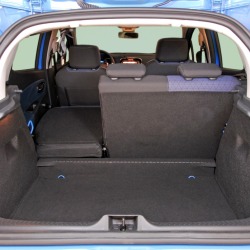 An empty trunk of a car.