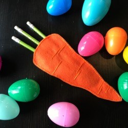 Felt Carrot Pencil Gift Pocket
