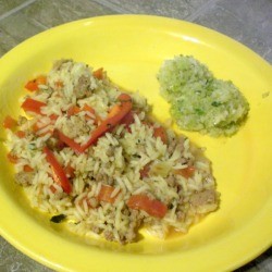 Unstuffed Peppers on plate
