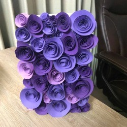 3D Flower Mother's Day Card - finished card on the vertical 
