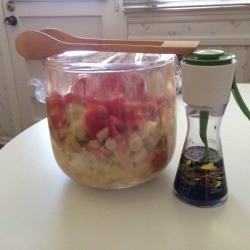 Serving Dish With Salad
