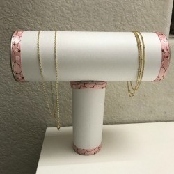 Repurpose Cylinder Container as Jewelry Stand 