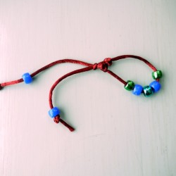 Surfer Dude Wrist Band - finished slide bracelet