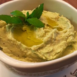 Avocado Hummus in bowl