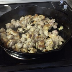 cooking chicken