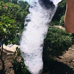 Upcycled Bubble Snake Maker - long snake of bubbles