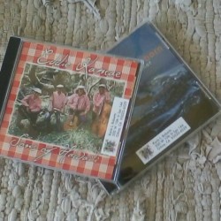 Address labels on CD jewel cases.