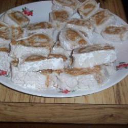A plate of banana candy.
