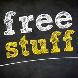 A sign reading free stuff.
