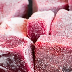 Frozen prices of beef.