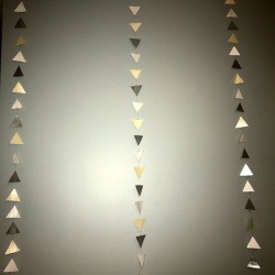 Colored Paper Triangle Wall Decor 