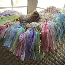 Tissue Paper Tassel Garland Decor