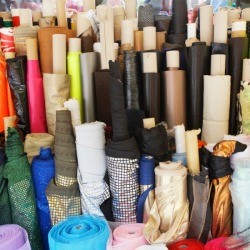 bolts of fabric