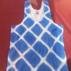 Tape-Dyed Top - finished painted top