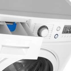 A front loading washing machine.