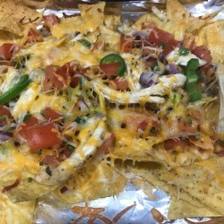 Toaster Oven Chicken Nachos
