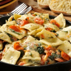 Ravioli in a Skillet