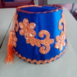 DIY Turkish Fez - fully decorated fez